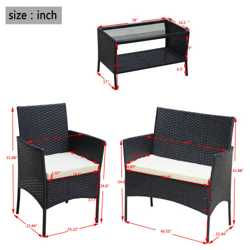 4 PC outdoor patio set